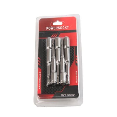 6mm*65mm*5PC CRV素材 6.35 精密な緊縮のための六角磁性ナッツドライバーセット