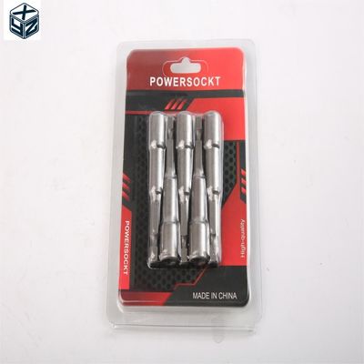 7mm*65mm*5PC 強力な磁気ナッツドライバセット クリアマーク CRV素材