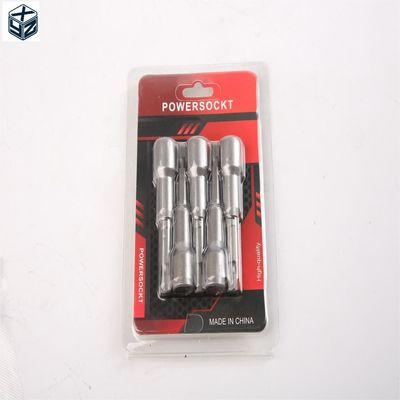 CRV素材 9mm*65mm*5PC マグネティックナッツドライバセット 1/4インチドライブ