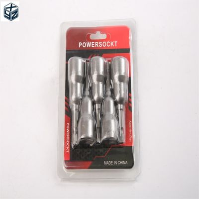 優れた熱処理 CRV素材 6.35 六角 12mm*65mm*5PC ナッツドライバーセット