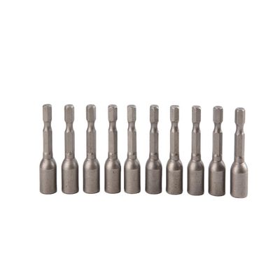 1/4インチ ドライブサイズ CRV 素材 6.35 ヘクサゴン 9mm*42mm*10PC 強力な磁気ナッツドライバーセット