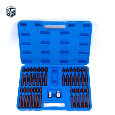 S2合金鋼精密加工 54pcs プラスチックボックスビットセット 3/8インチドライブサイズ