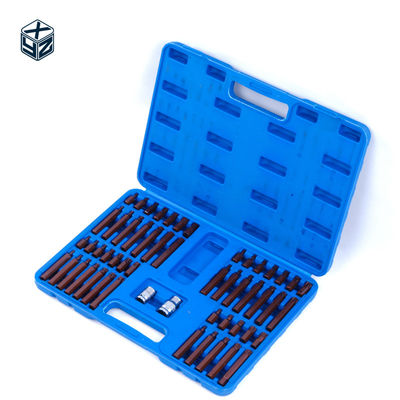 S2合金鋼精密加工 54pcs プラスチックボックスビットセット 3/8インチドライブサイズ