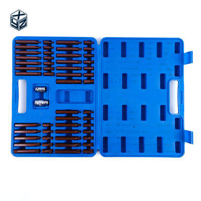 S2合金鋼精密加工 54pcs プラスチックボックスビットセット 3/8インチドライブサイズ