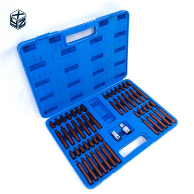S2合金鋼精密加工 54pcs プラスチックボックスビットセット 3/8インチドライブサイズ