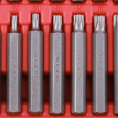 カスタマイズされたロゴ 合金鋼 CRV素材 54pcs 高精度のためのプラスチックボックスビットセット