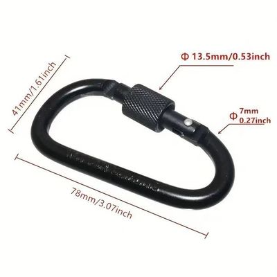 ブラックオキシド仕上げ 6個セット 速出 1/4インチ ヘックスシェンク スクリュードライバー ビットホルダーキーチェン