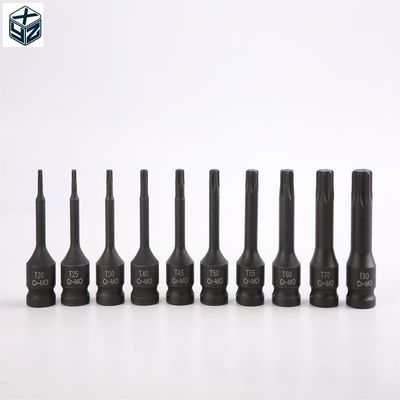 ブラック・フォスファート・フィニッシュ 20pcs 78シリーズ T20~T80 CR-MO素材 耐久性インパクトソケットセット