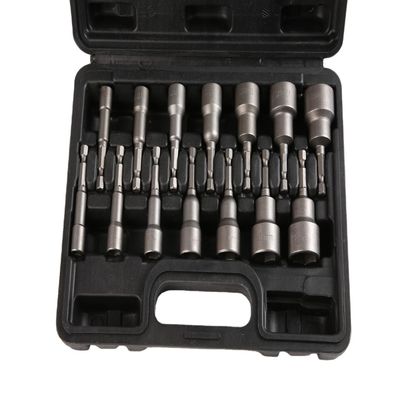 ODM 14 pcs 2.5 &quot;磁気メトリック 急速交換 ヘックス シャンク ナッツ ドライバー セット 衝撃ソケット セット
