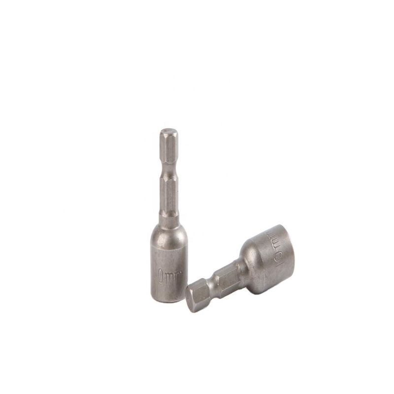 CRV素材 6.35 六角形 10mm*42mm*10PC 磁性ナッツドライバ セット 強い磁性