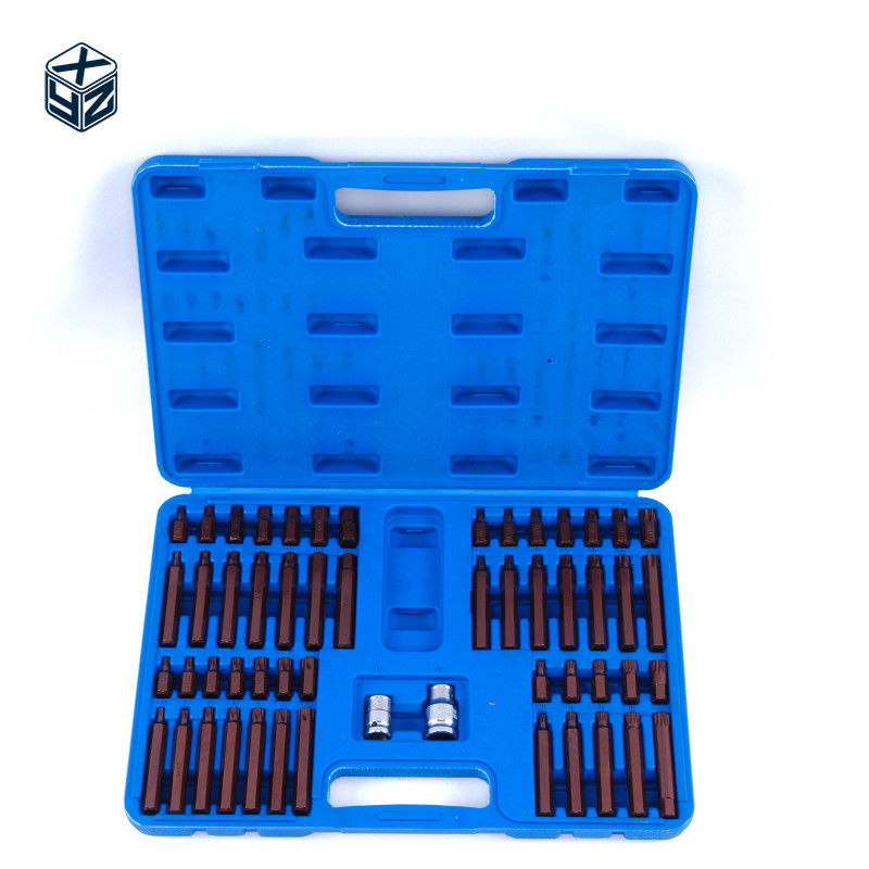 S2合金鋼精密加工 54pcs プラスチックボックスビットセット 3/8インチドライブサイズ